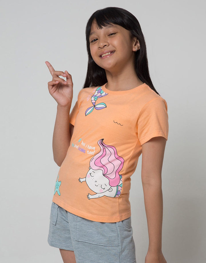 Little M Mermaid Ocean Kaos Anak Perempuan
