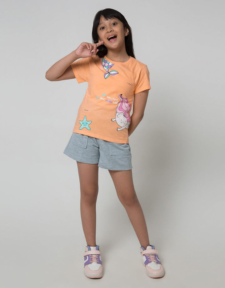 Little M Mermaid Ocean Kaos Anak Perempuan