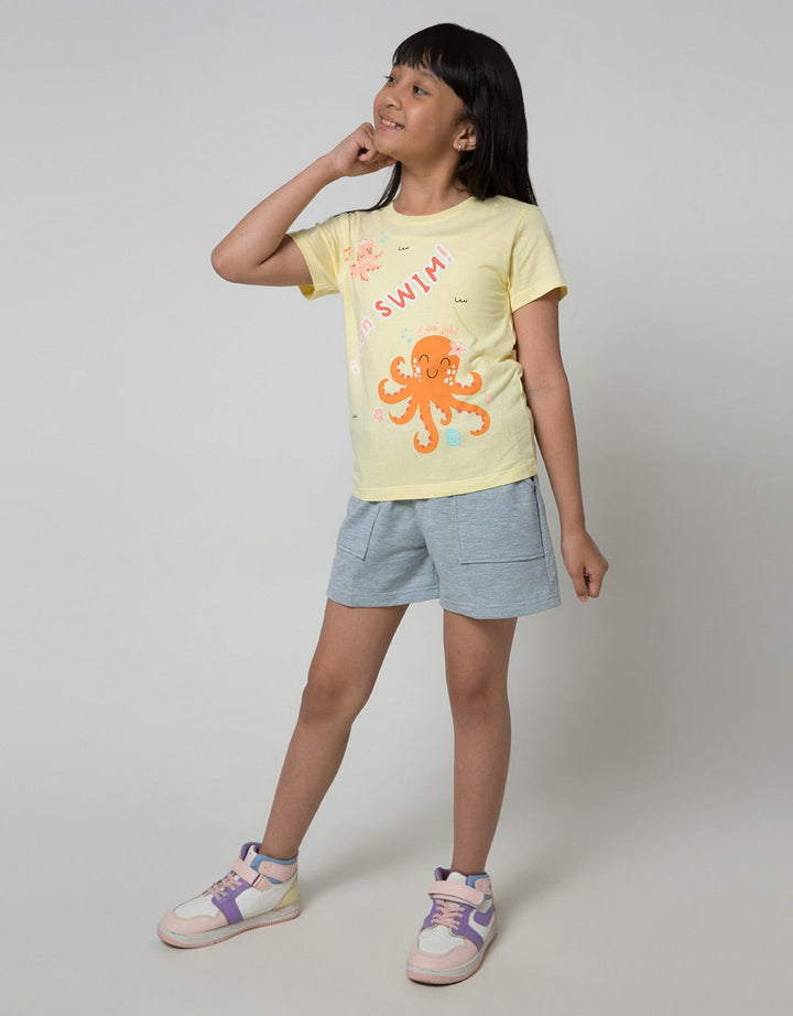 Little M Ocean Octopus Girls T-Shirt