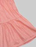 Little M Short Sleeve Midi Dress Overall Woven Polka Dot