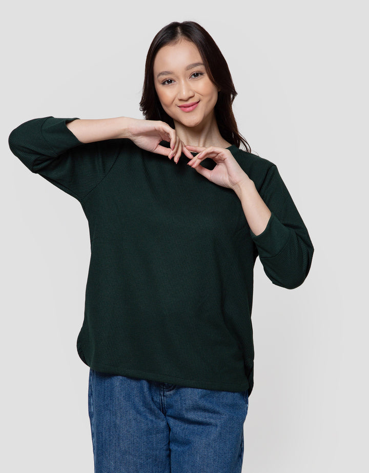 Connexion Waffle Plain Kaos Wanita