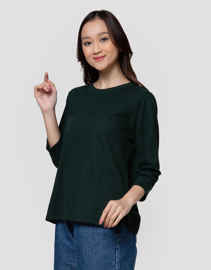 Connexion Waffle Plain Kaos Wanita