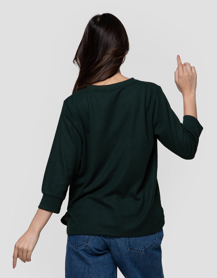 Connexion Waffle Plain Kaos Wanita