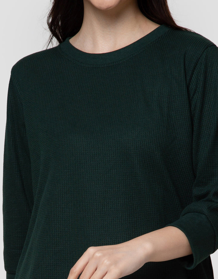 Connexion Waffle Plain Kaos Wanita