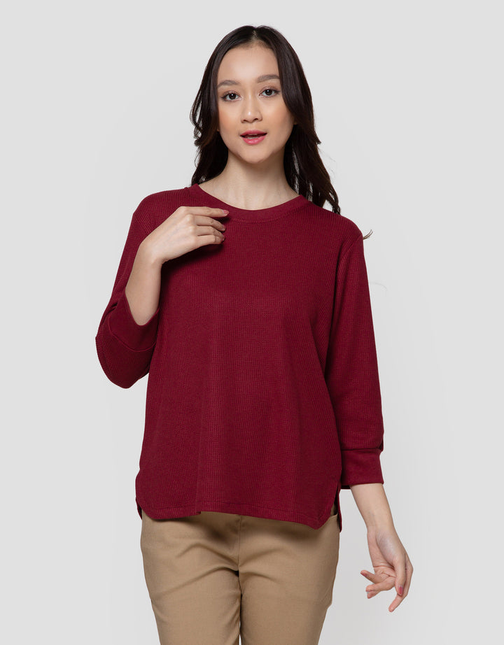 Connexion Waffle Plain Kaos Wanita