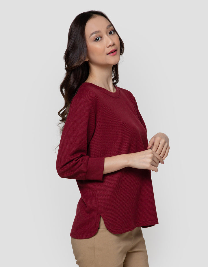 Connexion Waffle Plain Kaos Wanita