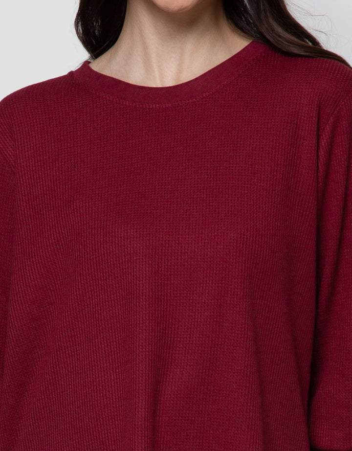 Connexion Waffle Plain Kaos Wanita