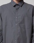 Cole Long Sleeve Shirt Regular Sateen