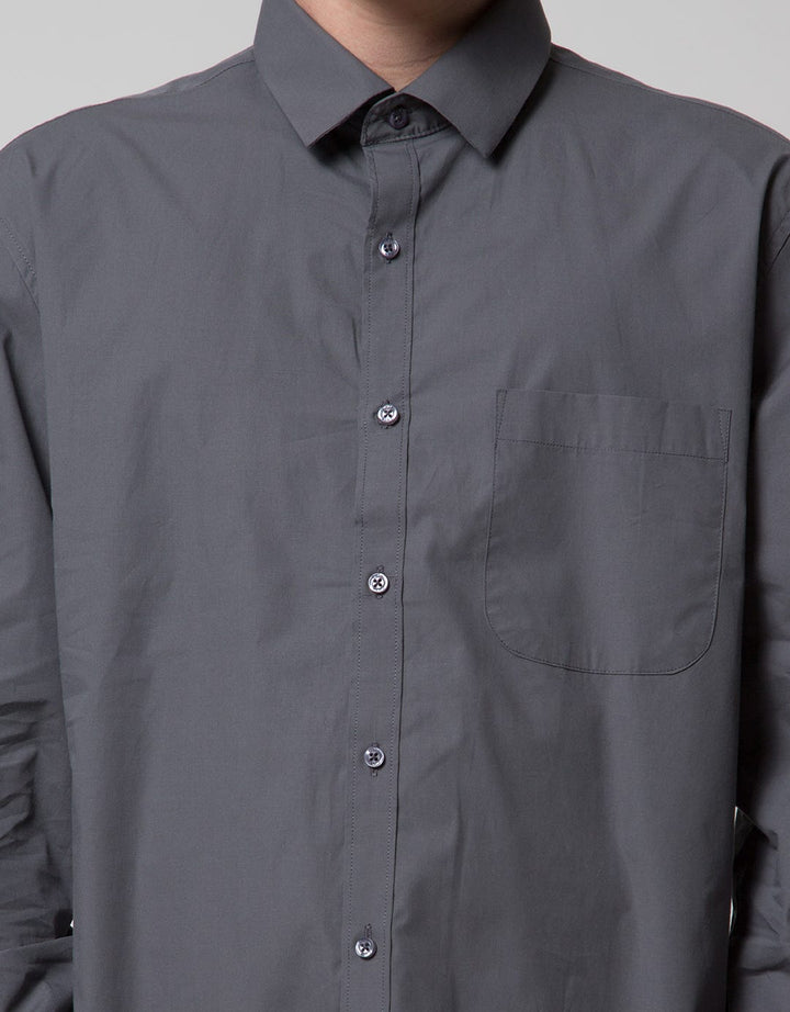Cole Long Sleeve Shirt Regular Sateen