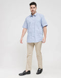 Stanley Adams Short Sleeve Shirt Regular Cotton Print Look