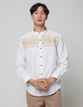 Cardinal Kemeja Koko Formal Kancing Depan