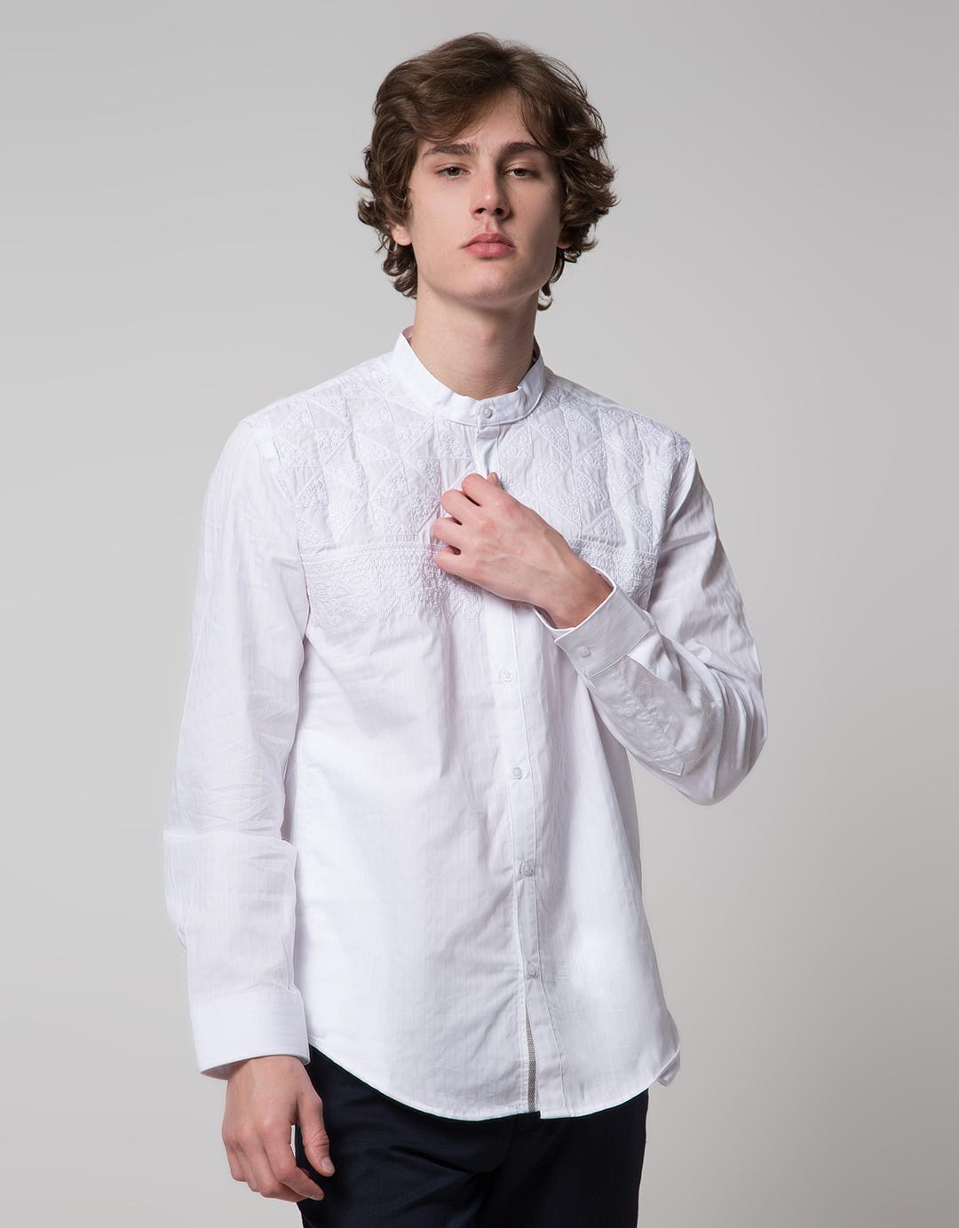 Cardinal Formal Plain Kemeja Koko Pria
