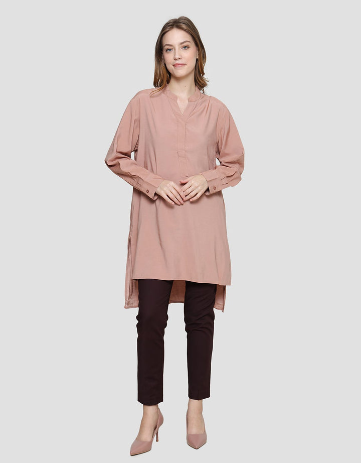 Cardinal Femme V Neck Flare Blouse for Women