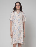 Nevada Short Sleeve Midi Dress Boho Light
