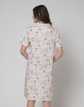 Nevada Short Sleeve Midi Dress Boho Light