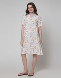 Nevada Short Sleeve Midi Dress Boho Light