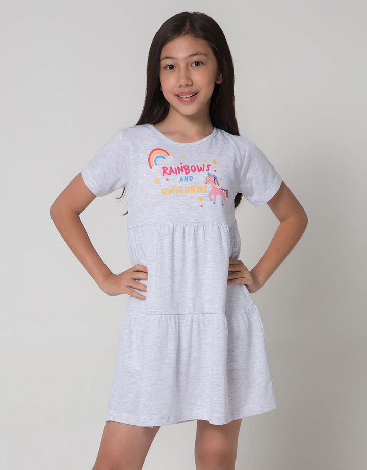 Aero Unicorn Love Dress Anak Perempuan