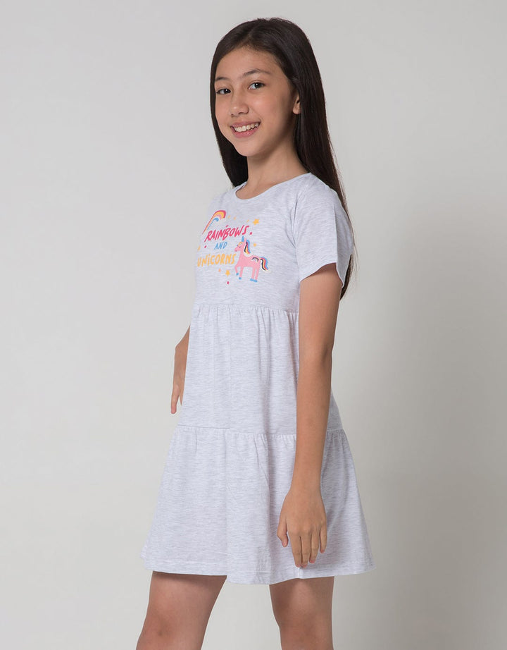 Aero Unicorn Love Dress Anak Perempuan