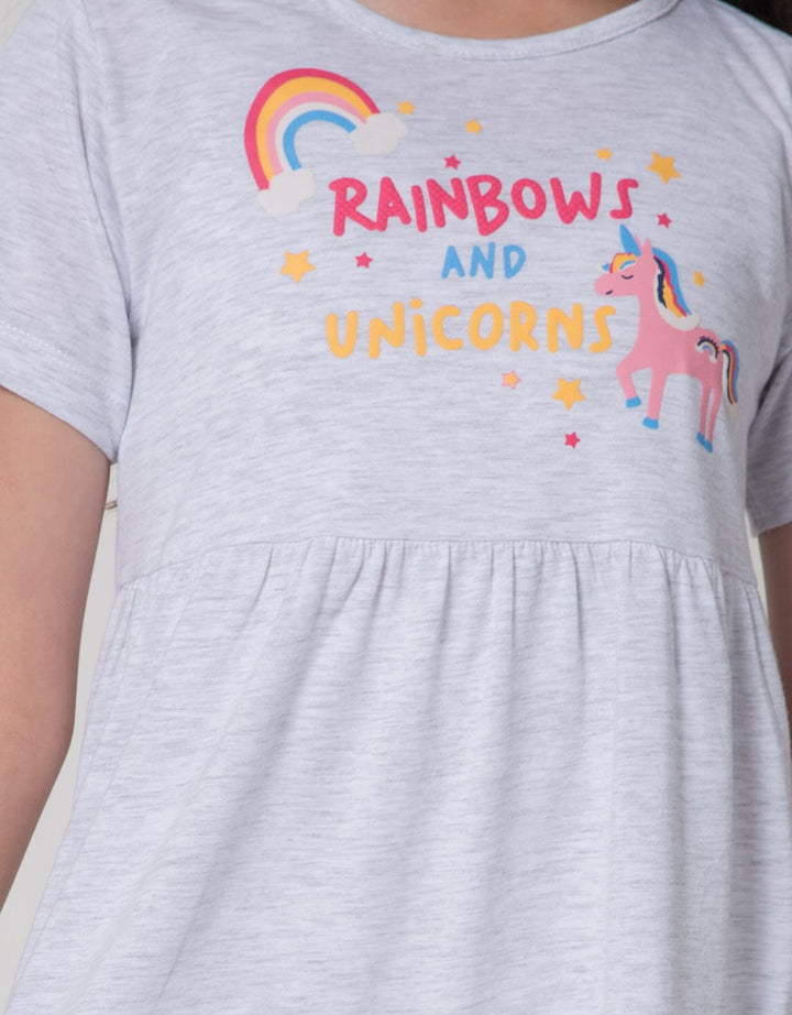 Aero Unicorn Love Dress Anak Perempuan