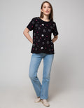 Nevada Short Sleeve T-Shirt Print Cat Meow
