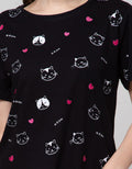 Nevada Short Sleeve T-Shirt Print Cat Meow
