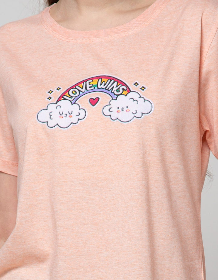 Nevada Short Sleeve T-Shirt Print Love Wins