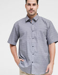Stanley Adams Short Sleeve Shirt Regular Cotton Full Print