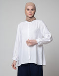Annisa Long Sleeve Shirt Textured Dobby Plain