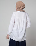 Annisa Long Sleeve Shirt Textured Dobby Plain