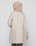Annisa Long Sleeve Shirt Plain With Pleats On Back