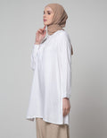 Annisa Long Sleeve Shirt Textured Dobby Long Blouse Plain