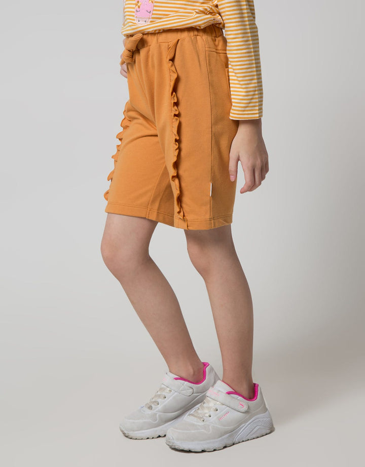 Little M Short Pants Bermuda Ruffle Kantong Belakang