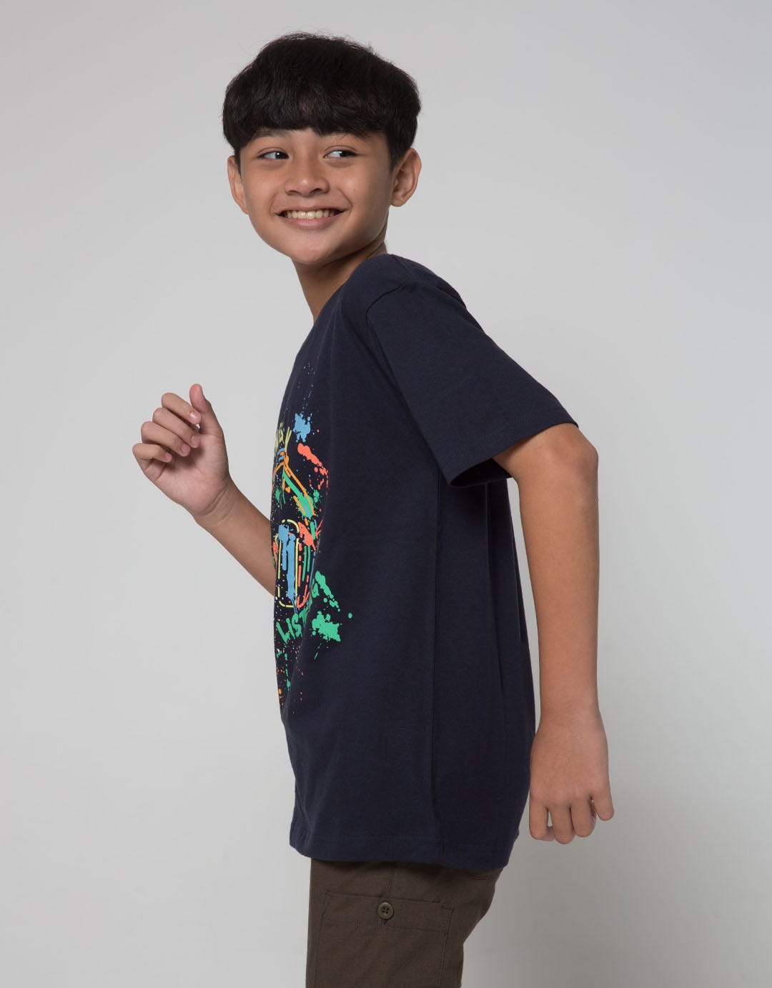 Aero Short Sleeve T-Shirt Print Headphone On