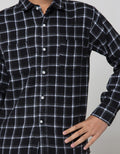Aero Long Sleeve Shirt Flannel White Check