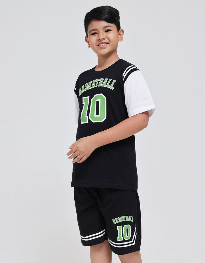 Aero Short Sleeve T-Shirt Basket Ball Kombinasi