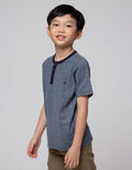 Little M Lacoste Henley Kaos Anak Laki-laki