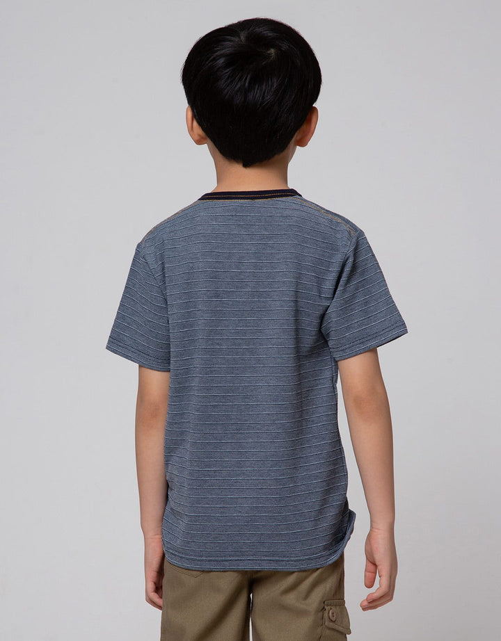 Little M Lacoste Henley Kaos Anak Laki-laki