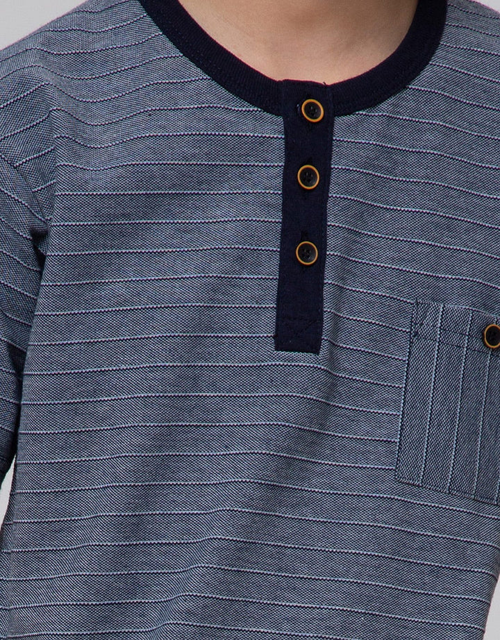 Little M Lacoste Henley Kaos Anak Laki-laki