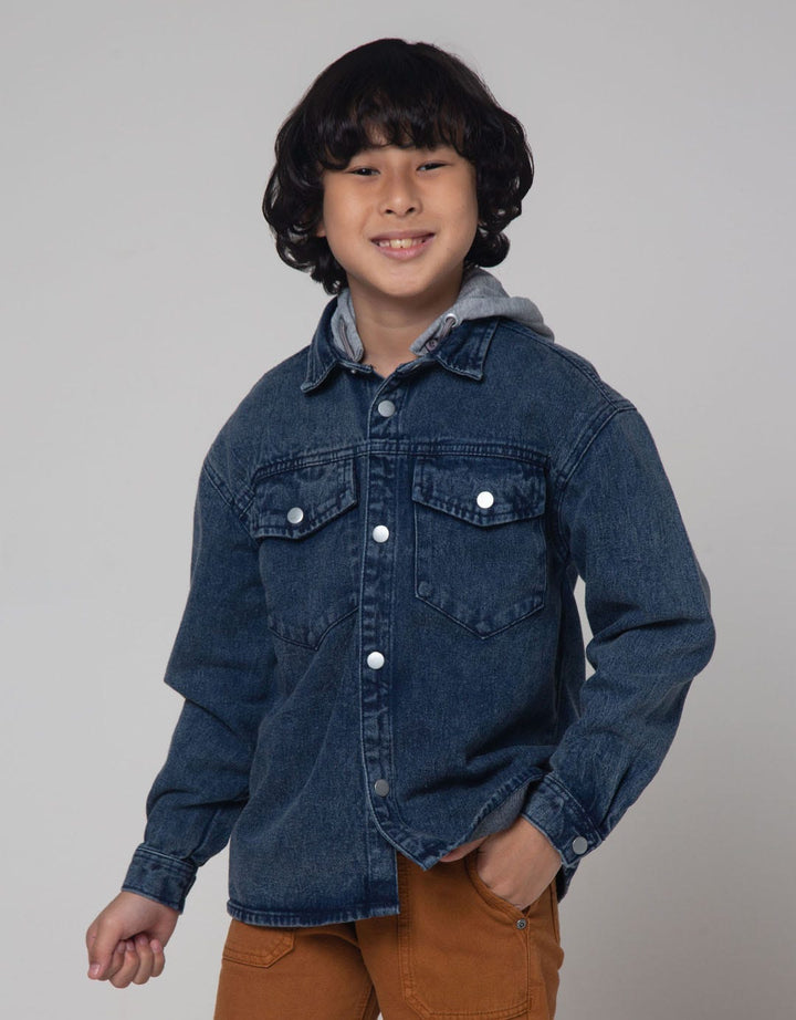 Little M Jacket Shirt Oversize Denim