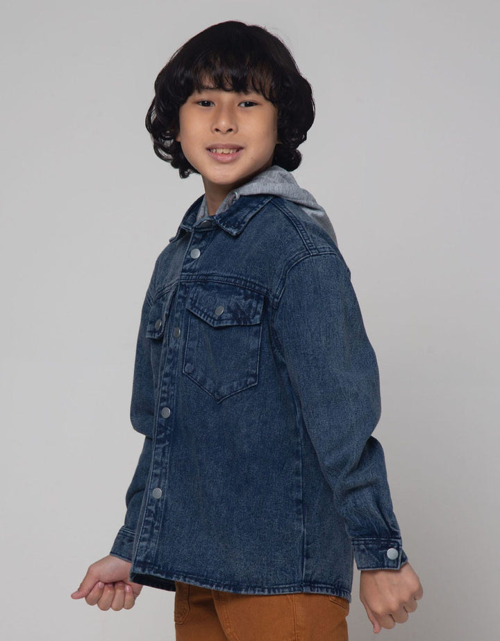 Little M Jacket Shirt Oversize Denim