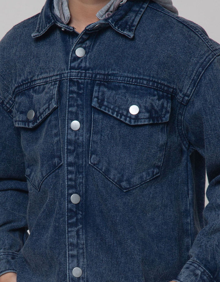 Little M Jacket Shirt Oversize Denim