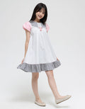 Donita Polkadots Print Dress for Girls