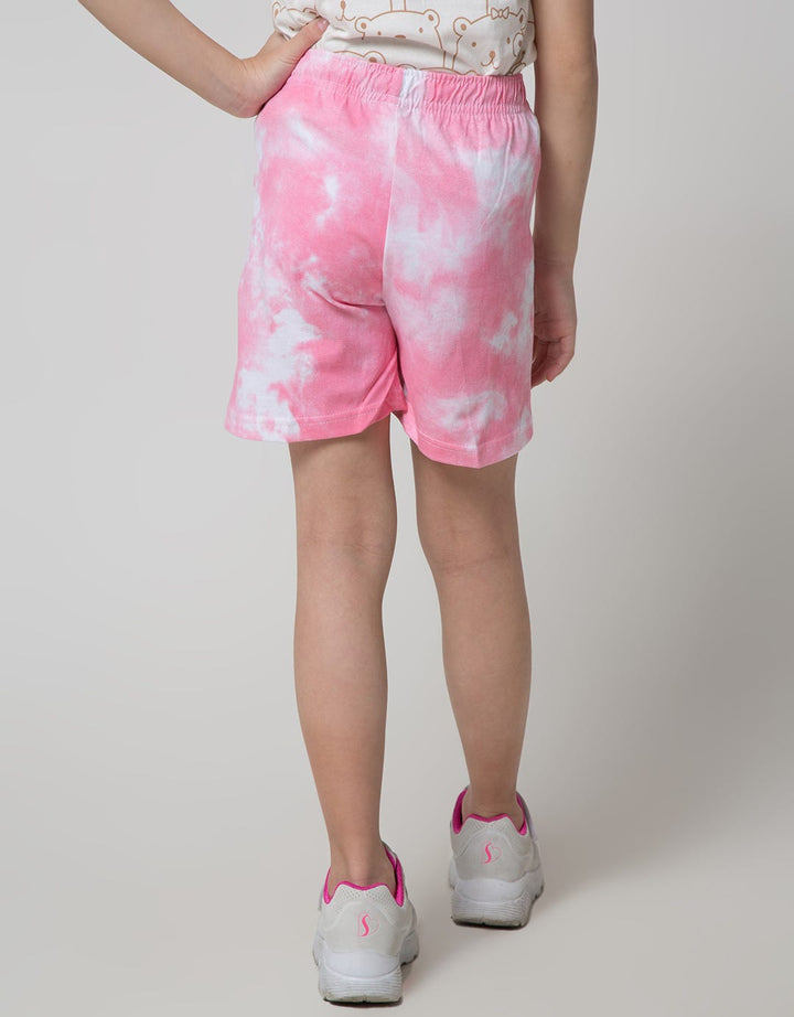 Little M Short Pants Tie Dye Screen Printing Dino 2
