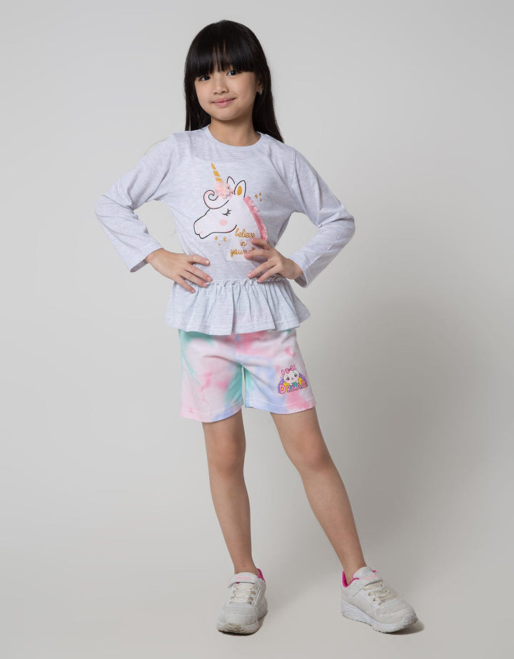 Little M Short Pants Tie Dye Sablon Cat