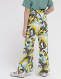 Curly Fashion Long Pants Anak Perempuan With Elastic Waist