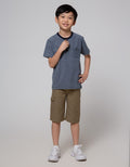 Little M Short Pants Woven Herringbone Bloon