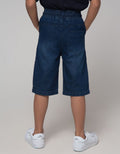 Little M Short Denim Dino Bordir