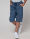 Little M Short Denim Heringbone