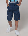 Little M Short Denim Heringbone