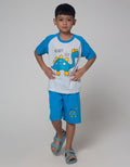 Little M Top-Bottom Set Raglan Dino